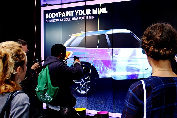 MESO – MINI: Playful car paint game for international automotive A-fair